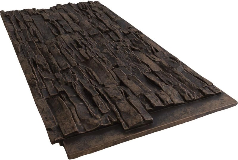 Ekena Millwork EverStone Canyon Ridge Faux Stone Panel, 45 3/4"W x 24 1/2"H x 1 1/4"D, Alder Creek Color - Image 5